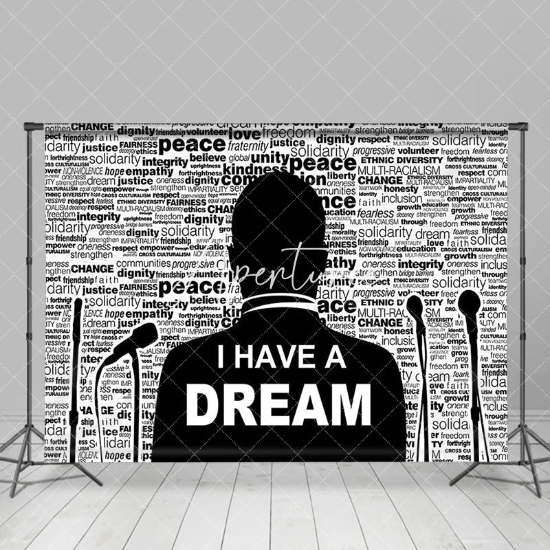 Aperturee - Aperturee White Black Speech I Have A Dream Mlk Day Backdrop