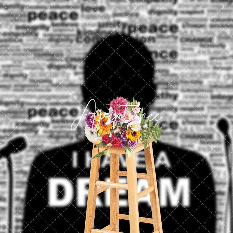 Aperturee - Aperturee White Black Speech I Have A Dream Mlk Day Backdrop