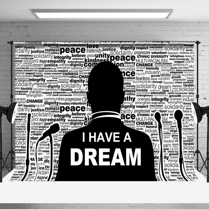 Aperturee - Aperturee White Black Speech I Have A Dream Mlk Day Backdrop