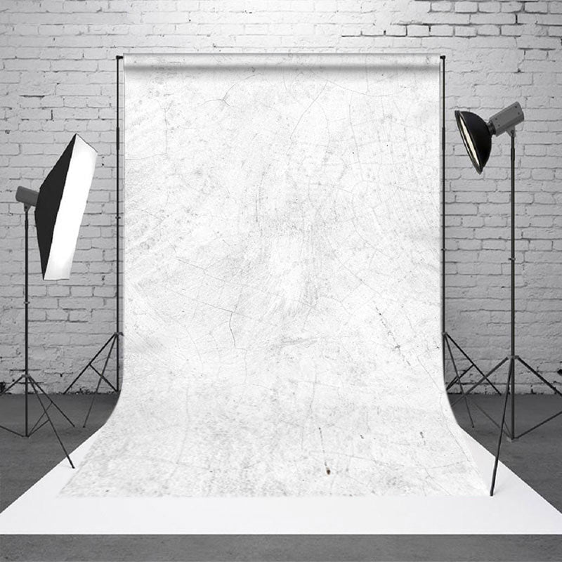 Aperturee - Aperturee White Crackled Marble Pattern Photography Backdrop