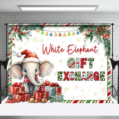 Aperturee - Aperturee White Elephant Christmas Gift Exchange Party Backdrop