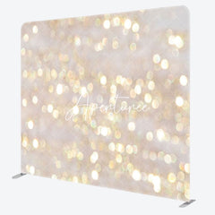 Aperturee - Aperturee White Gold Light Bokeh Square Double-Sided Backdrop