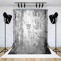 Aperturee - Aperturee White Grey Black Abstract Texture Photo Backdrop