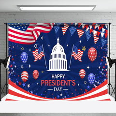 Aperturee - Aperturee White House Festive Usa Flag Presidents Day Backdrop