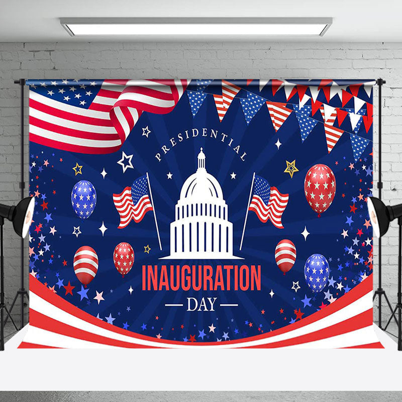 Aperturee - Aperturee White House Usa Flag Stars Inauguration Day Backdrop