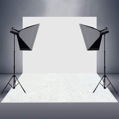 Aperturee - Aperturee White Paving Quartz Stone Pattern Rubber Floor Mat