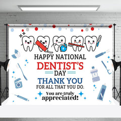 Aperturee - Aperturee White Teeth National Dentists Thank You Backdrop