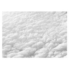 Aperturee - Aperturee White Winter Snow Texture Scene Rubber Floor Mat