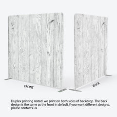 Aperturee - Aperturee White Wood Plank Texture Party Backdrop For Decor