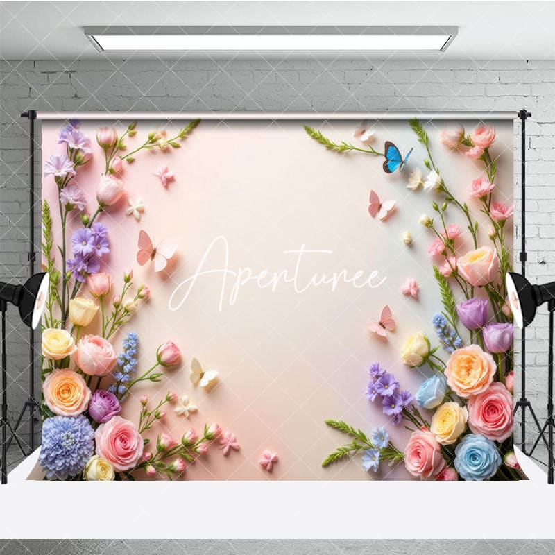 Aperturee - Aperturee Wildflower Blooming Pure Wall Spring Photo Backdrop