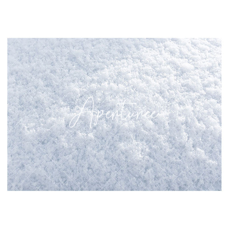 Aperturee - Aperturee Winter Pure White Soft Snowfield Rubber Floor Mat