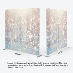 Aperturee - Aperturee Winter Snowflake Sunshine Bokeh Pillow Case Backdrop