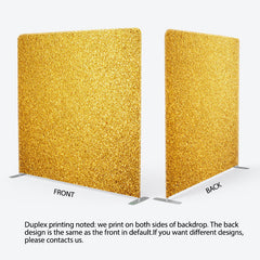 Aperturee - Aperturee Wrinkle Gold Paper Style Sparkle Party Backdrop Cover