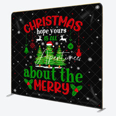 Aperturee - Aperturee Xmas Hope Merry Christmas Pillow Cover Backdrop