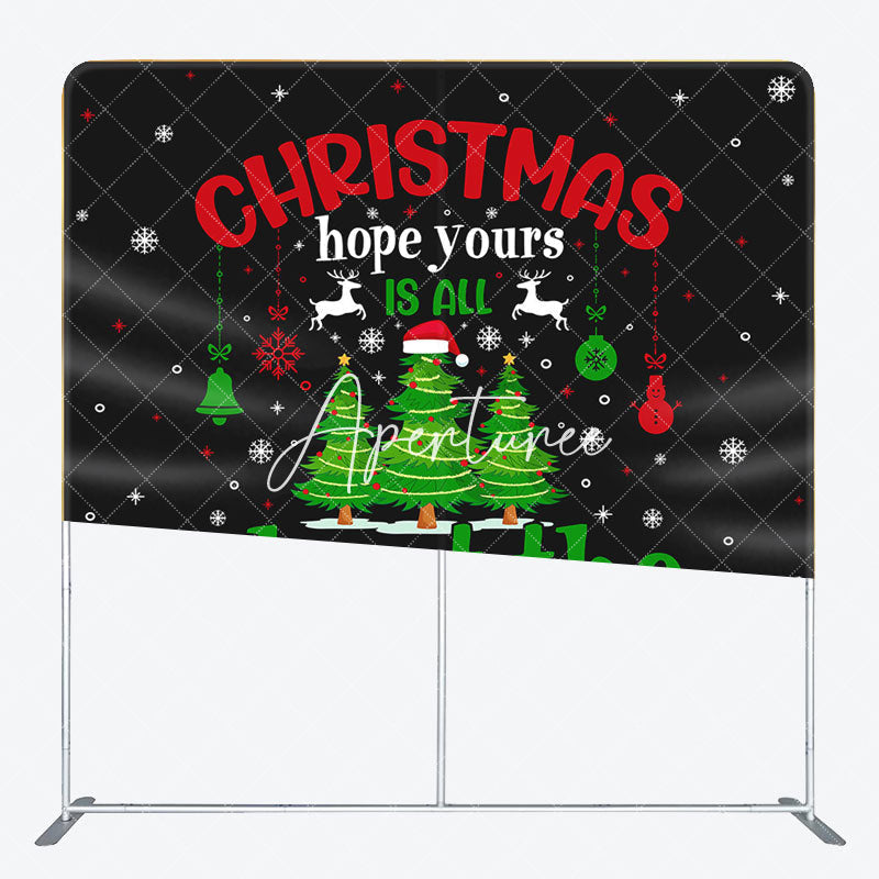 Aperturee - Aperturee Xmas Hope Merry Christmas Pillow Cover Backdrop