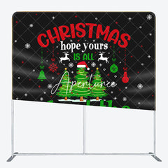 Aperturee - Aperturee Xmas Hope Merry Christmas Pillow Cover Backdrop