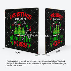 Aperturee - Aperturee Xmas Hope Merry Christmas Pillow Cover Backdrop