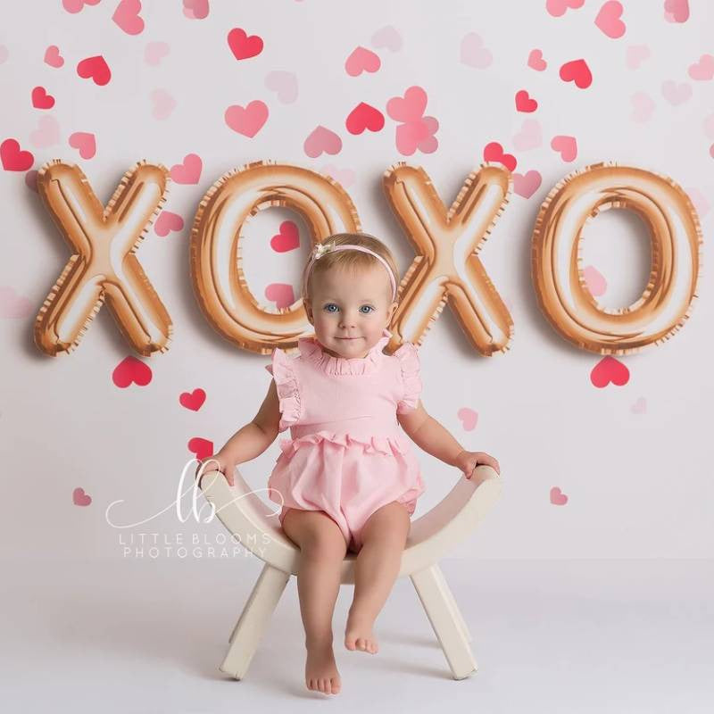 Aperturee - Aperturee XOXO Love Valentine’s Day Photography Backdrop