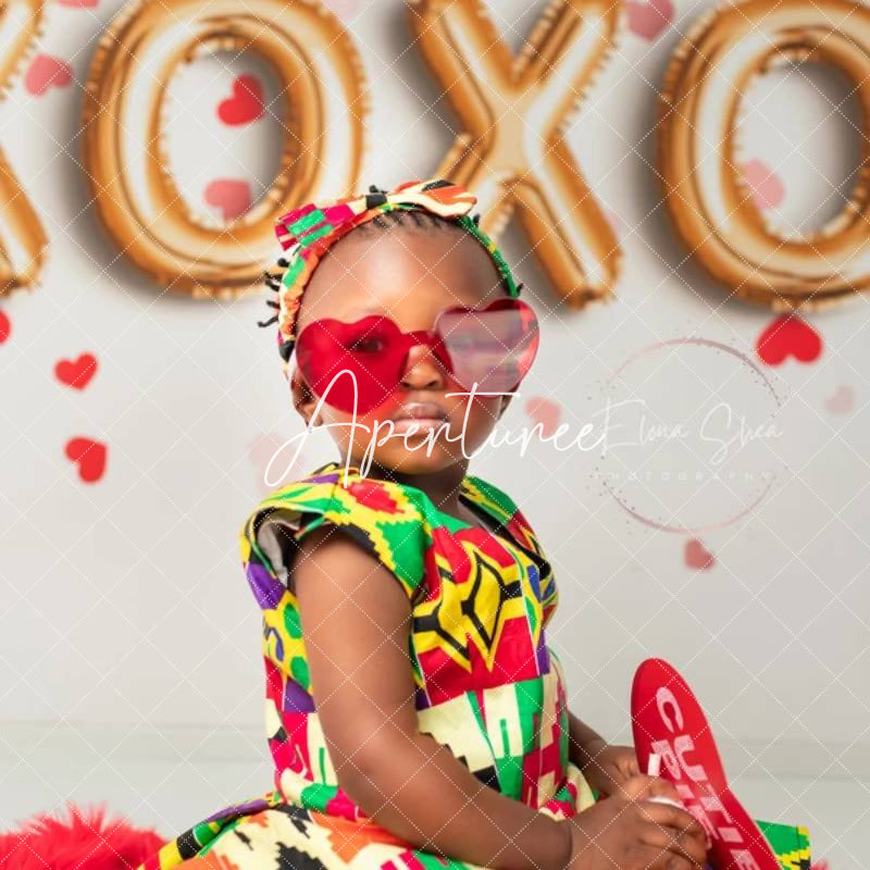 Aperturee - Aperturee XOXO Love Valentine’s Day Photography Backdrop