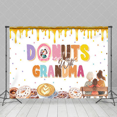 Aperturee - Aperturee Yellow Cream Donuts With Grandma Mothers Day Backdrop