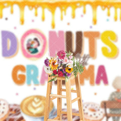 Aperturee - Aperturee Yellow Cream Donuts With Grandma Mothers Day Backdrop