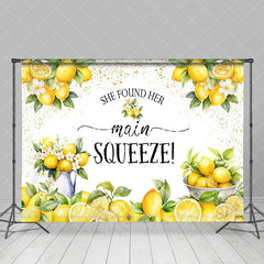 Aperturee - Aperturee Yellow Lemon Found Her Main Squeeze Wedding Backdrop