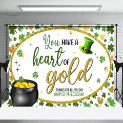 Aperturee - Aperturee You Have A Heart Of Gold Clover Thank You Backdrop