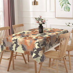 Aperturee - Assorted Yellow Chrysanthemum Rectangle Tablecloth