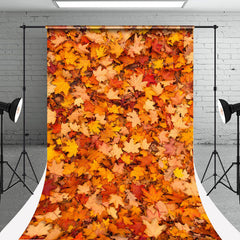 Aperturee - Autumn Maple Leaves Sweep Backdrop For Photography