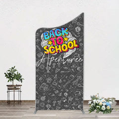 Aperturee - Back To School Black Board Party Arch Backdrop Cover