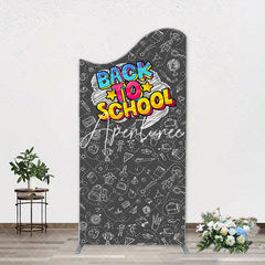 Aperturee - Back To School Black Board Party Arch Backdrop Cover