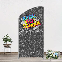 Aperturee - Back To School Black Board Party Arch Backdrop Cover