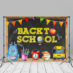 Aperturee - Back To School Pencil Drawing Kids Photo Backdrop