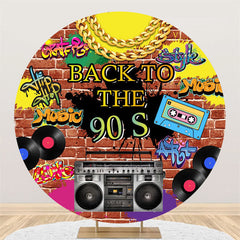 Aperturee Back To The 90s Hip Hop Music Round Dance Backdrop