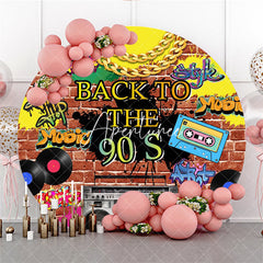 Aperturee Back To The 90s Hip Hop Music Round Dance Backdrop