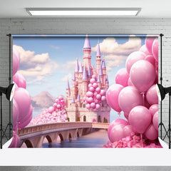 Aperturee - Balloon Castle Wonderland Princess Photo Backdrop