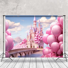 Aperturee - Balloon Castle Wonderland Princess Photo Backdrop