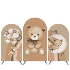 Aperturee Balloon Teddy Night Baby Shower Arch Backdrop Kit