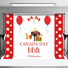 Aperturee - Balloons Bbq Celebration Happy Canada Day Backdrop