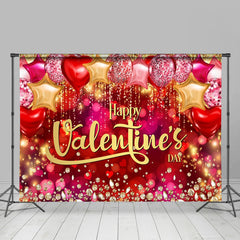 Aperturee - Balloons Diamond Bokeh Happy Valentines Day Backdrop