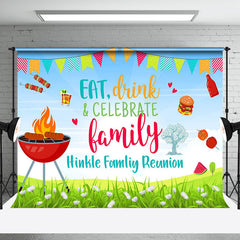 Aperturee - Barbecue Eat Drink Celebrate Family Reunion Backdrop