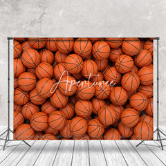 Aperturee - Basket Balls Sports Backdrops For Cake Smash Photo