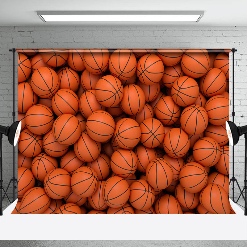 Aperturee - Basket Balls Sports Backdrops For Cake Smash Photo