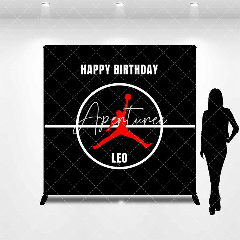 Aperturee - Basketbal Player Dunk Custom Boy Birthday Backdrop