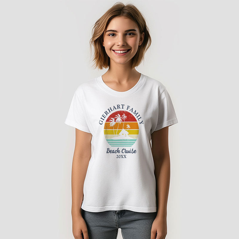 Aperturee - Beach Cruise Retro Family Reunion Vacation T-Shirt