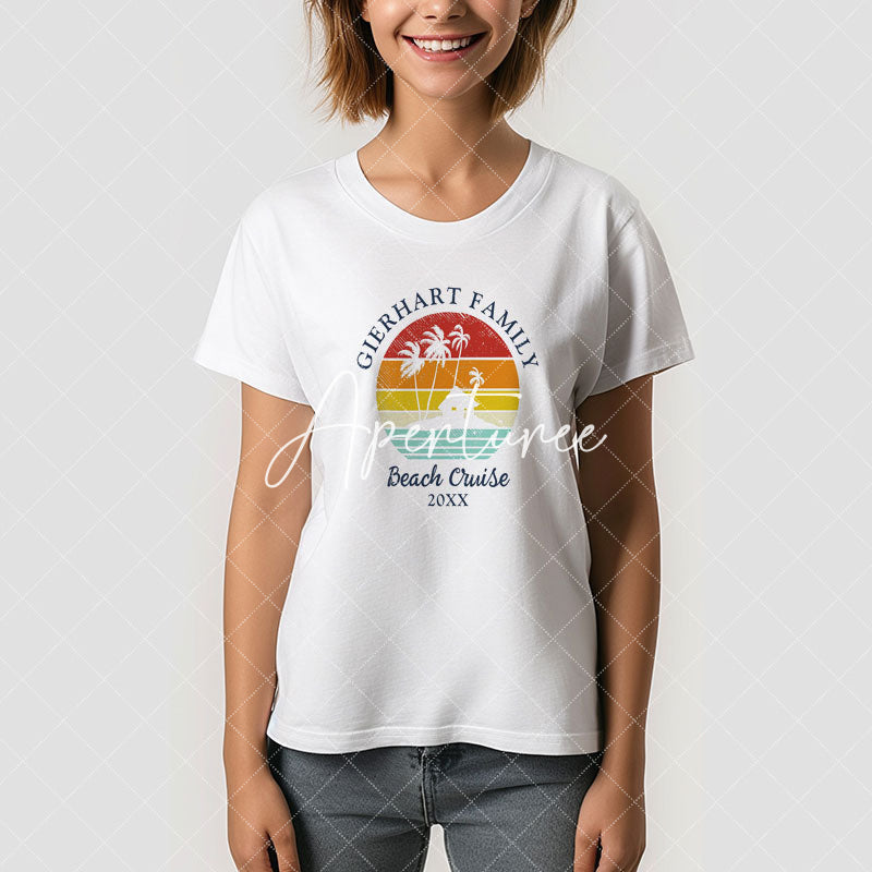 Aperturee - Beach Cruise Retro Family Reunion Vacation T-Shirt