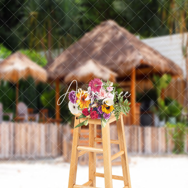 Aperturee - Beach Tropical Bar Summer Seaside Holiday Backdrop