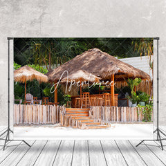 Aperturee - Beach Tropical Bar Summer Seaside Holiday Backdrop