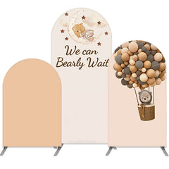 Aperturee Bear Air Balloons Arch Backdrop Kit For Baby Shower