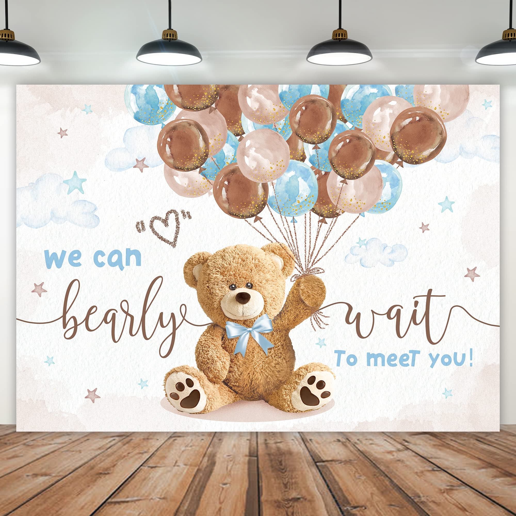 Aperturee - Bear Baby Shower Decorations for Boys